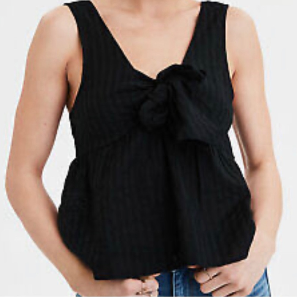 American Eagle Babydoll tank with bow